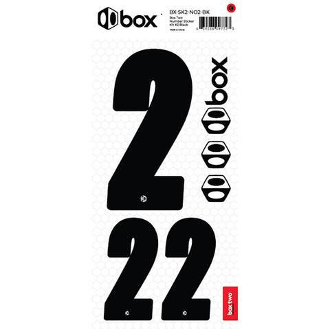 Two Number Sticker Kits - Black