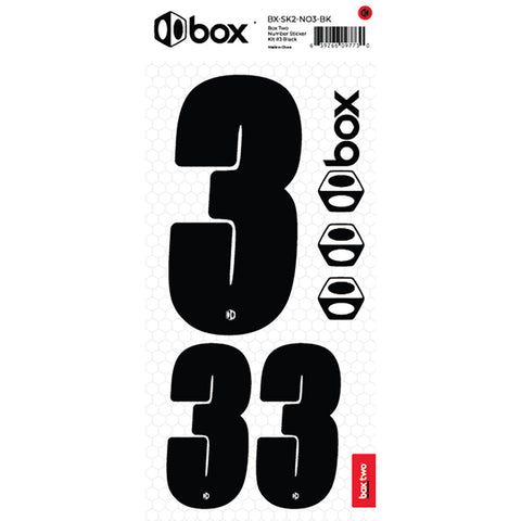 Two Number Sticker Kits - Black