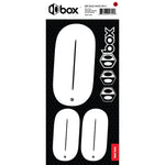 Two Number Sticker Kits - White