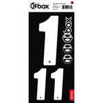 Two Number Sticker Kits - White