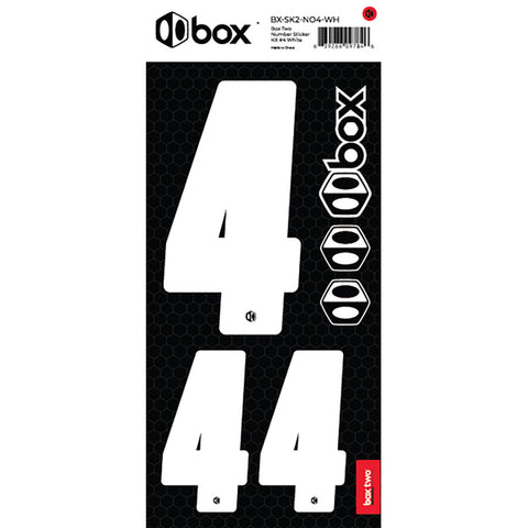 Two Number Sticker Kits - White