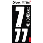 Two Number Sticker Kits - White