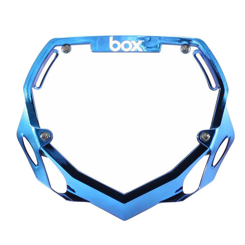 Box Two Chrome Number Plate - Large