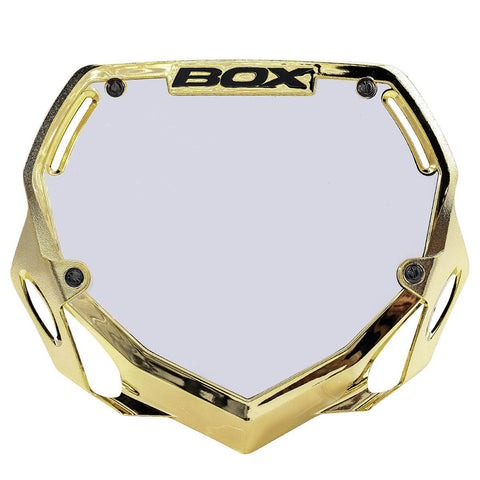 Box Two Chrome Number Plate - Large