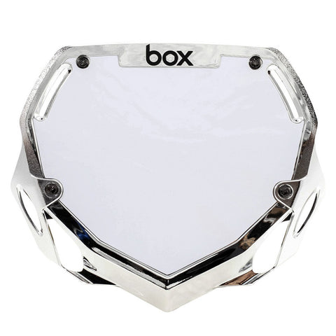 Box Two Chrome Number Plate - Large