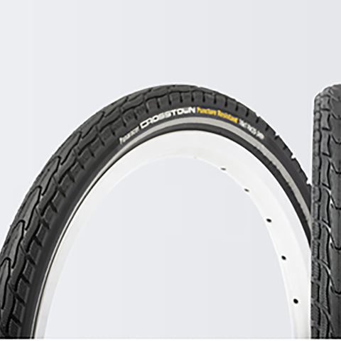 Panaracer Cross Town Reflect Urban Tyre: BLACK 700X42C