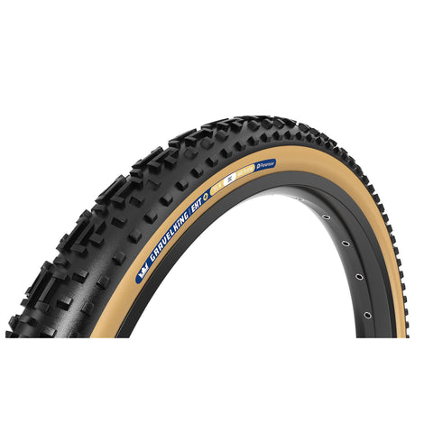 Panaracer TLR GravelKing EXT Plus TLR Gravel Tyre: BLACK/BROWN 700X45C