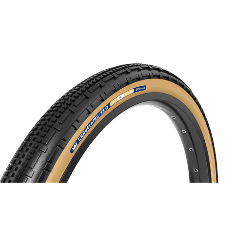Panaracer TLR GravelKing SK Plus TLR Gravel Tyre: BLACK/BROWN 700X45C
