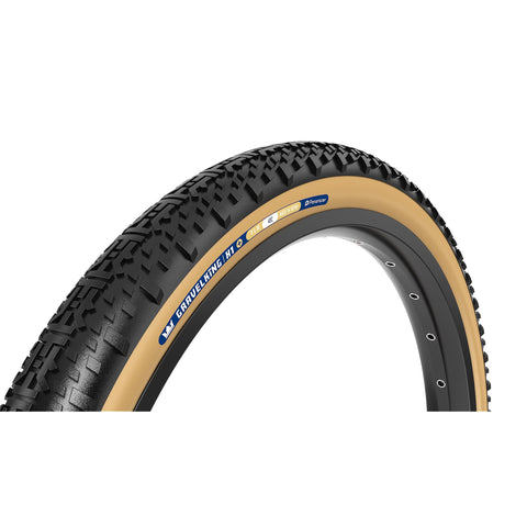 Panaracer TLR GravelKing X1 Plus TLR Gravel Tyre: BLACK/BROWN 700X50C