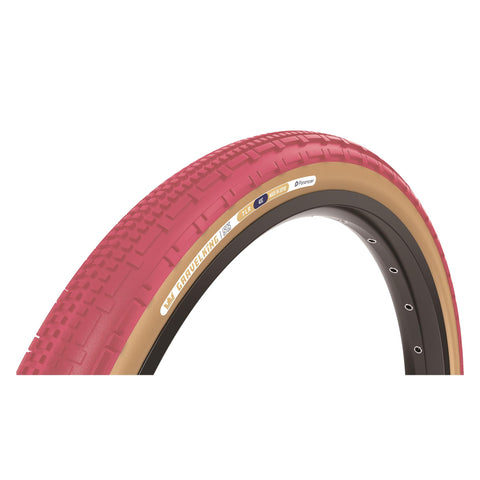 Panaracer GravelKing SK Colour Edition 2025 TLR Gravel Tyre: CRANBERRY/BROWN 650BX48C