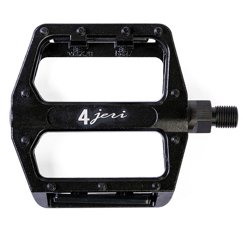 Pro-Style Platform Pedals 1/2"Cast pins, Alloy.std bearings. Blk
