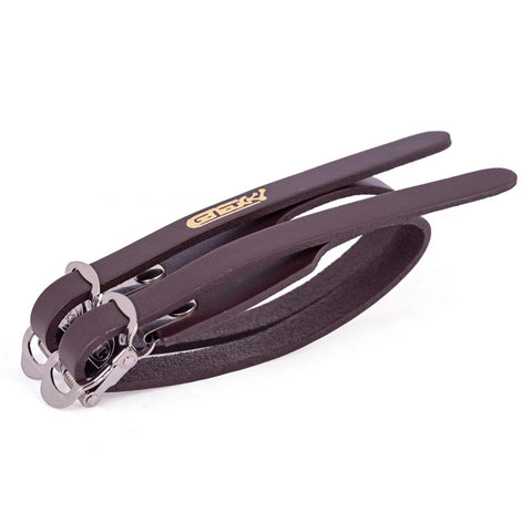 Double Toe Straps Leather