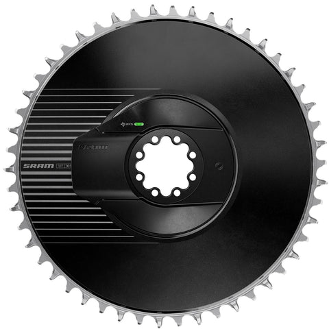 SRAM Power Meter Kit DM Red AXS E1 Aero (Power Meter Including Chainring): BLACK/SILVER 52T
