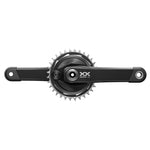 SRAM CRANKSET POWERMETER XX EAGLE SPIDER Q174 55MM CHAINLINE DUB MTB WIDE BLACK 32T T-TYPE (BB NOT INCLUDED) 2023: BLACK 170MM