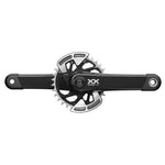 SRAM CRANKSET POWERMETER XX EAGLE SPINDLE Q174 55MM CHAINLINE DUB MTB WIDE BLACK 2-GUARDS 32T T-TYPE (BB NOT INCLUDED) 2023: BLACK 170MM