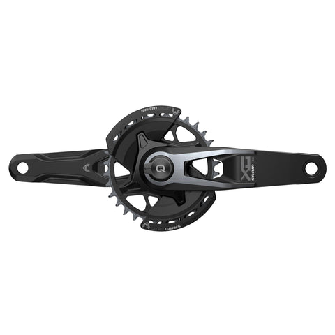 SRAM CRANKSET POWERMETER X0 EAGLE SPINDLE Q174 55MM CHAINLINE DUB MTB WIDE BLACK 2-GUARDS 32T T-TYPE (BB NOT INCLUDED) 2023: BLACK 170MM