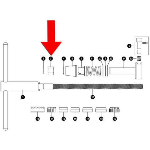 SPRE Park Retaining Nut HTR-1 - QK737