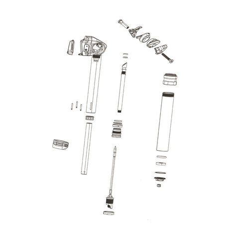 RockShox Spare - SeatPost Service Hose Barb Reverb Remote, Qty 1: