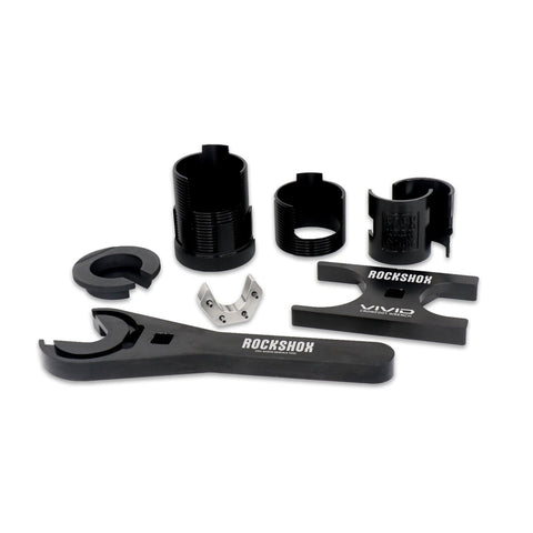 RockShox Rear Shock Toolset for Vivid Service (includes countermeasure tools, clip, 46/36 crowfoot, body protector) - Vivid C1+ (2024+):