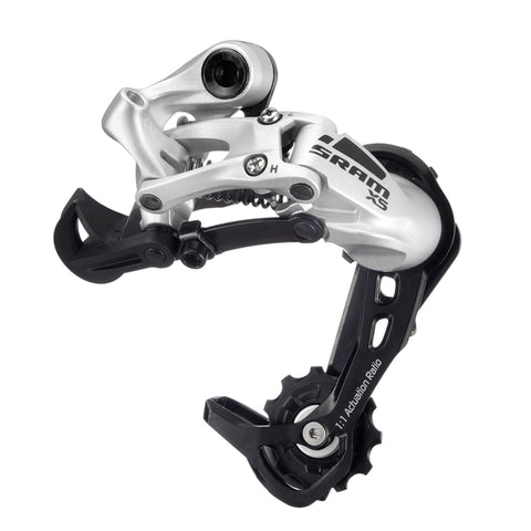 SRAM X5 REAR DERAILLEUR - (8-9SPD): SILVER 8/9SPD MEDIUM