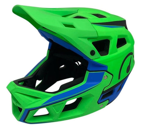 48-54cm bike helmet Revvi Full Face Children MTB Helmet (48-50cm) (51-54cm) (55-58cm) (59- – Scuff Wheels
