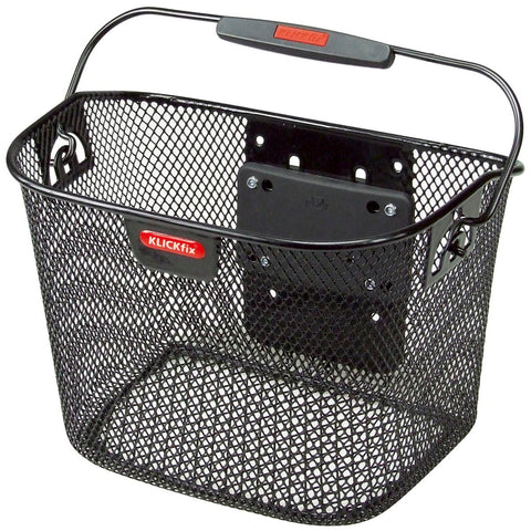 Rixen-Kaul Mini Handlebar Basket: BLACK