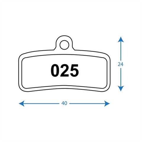 RWD - R025 Pads - Shimano 4Pot, TRP 4Pot - Sintered