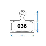 RWD - R036 Pads - Shimano SLX/XT/XTR & PM Road - Organic