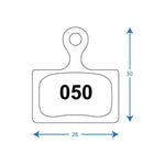 RWD - R050 Pads - Shimano Flat Mount/TRP Flat Mount - Organi