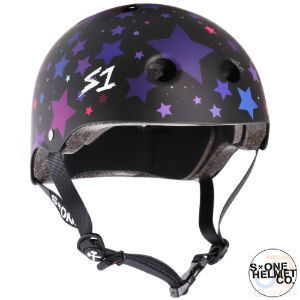 S1 LIFER HELMET - MATT BLACK STARS - SML 21" (53.3cm)