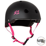 S1 LIFER HELMET - MATT BLK/PINK STRAP - MED 21.5" (54.6cm)
