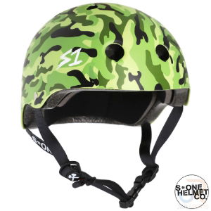 S1 LIFER HELMET - MATT GREEN CAMO - LGE 22" (55.9cm)