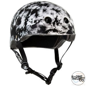 S1 LIFER HELMET - BLACK & WHITE TIE DYE - LGE 22" (55.9cm)