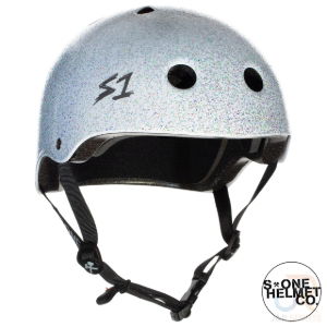 S1 LIFER HELMET - WHITE GLITTER - SML 21" (53.3cm)