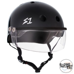 S1 LIFER VISOR HELMET - BLACK GLOSS. MED 21.5" (54.6cm)