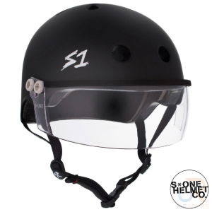 S1 LIFER VISOR HELMET - MATT BLACK. LGE 22" (55.9cm)