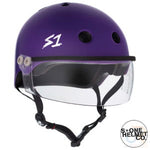S1 LIFER VISOR HELMET - MATT PURPLE. MED 21.5" (54.6cm)