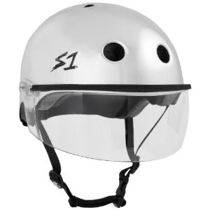 S1 LIFER VISOR HELMET - SILVER MIRROR - LGE 22" (55.9cm)