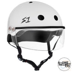 S1 LIFER VISOR HELMET - WHITE GLOSS. SML 21" (53.3cm)