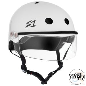 S1 LIFER VISOR HELMET - WHITE GLOSS. XL 22.5" (57.2cm)