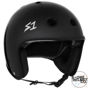 S1 RETRO LIFER HELMET - BLACK GLOSS - SML 21" (53.3cm)