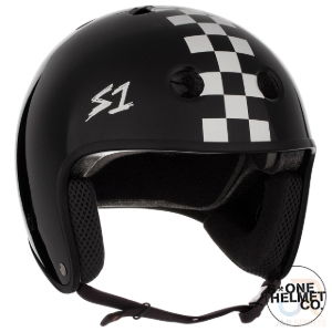 S1 RETRO LIFER - BLK GLOSS/WHTE CHECKER - SML 21" (53.3cm)