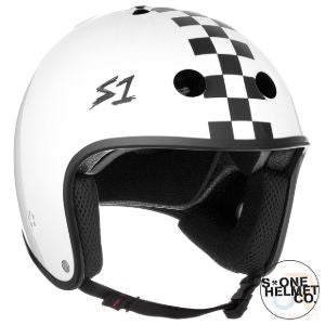 S1 RETRO LIFER - WHTE GLOSS/BLK CHECKER - SML 21" (53.3cm)