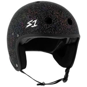 S1 RETRO LIFER E-HELMET - BLACK GLITTER - XL 22.5" (57.1cm)