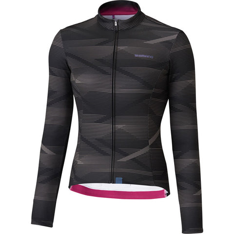 JERSEY W Kaede Thermal BK/GY L