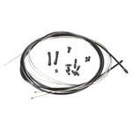 SRAM SlickWire Road and MTB Shift Cable Kit 4mm (2x 2300mm 1.1mm coated cables, 4mm nylon braided housing, ferrules, end caps, frame protectors): BLACK