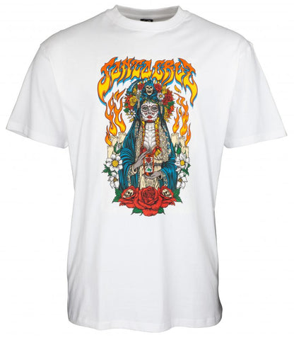 Santa Cruz - White Muerte T-Shirt (skatewear)