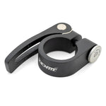 QR Seat ClampAlloy with QR lever.Black. 4 sizes. 45g