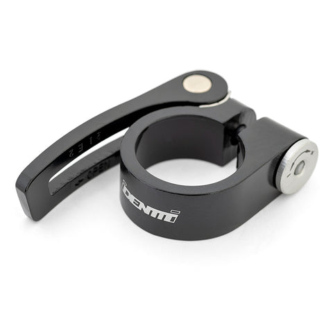 QR Seat ClampAlloy with QR lever.Black. 4 sizes. 45g