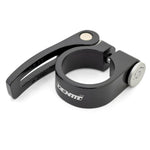 QR Seat ClampAlloy with QR lever.Black. 4 sizes. 45g